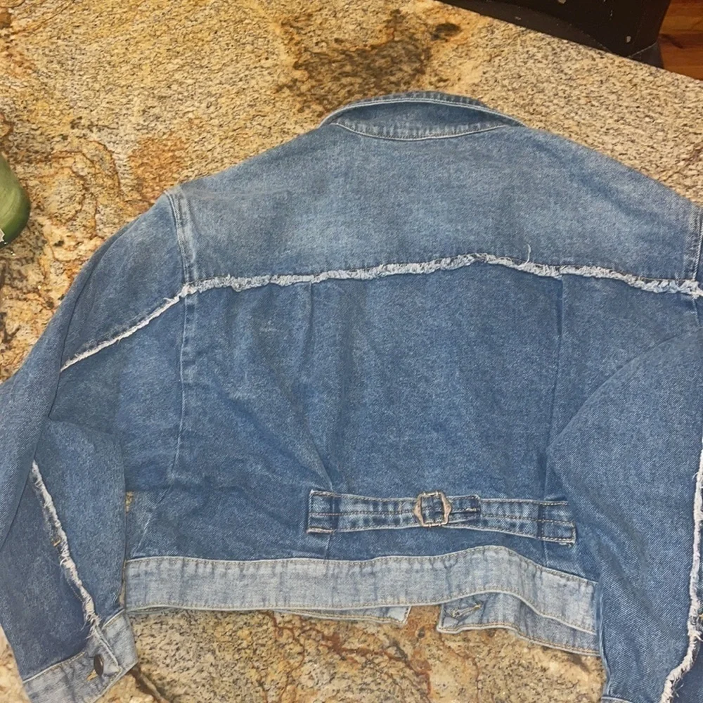 Free People Bedford Cropped Jean Jacket - Picture 7 of 10